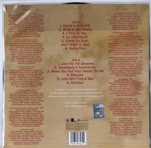 Christina Aguilera - Christina Aguilera - Vinyl rear