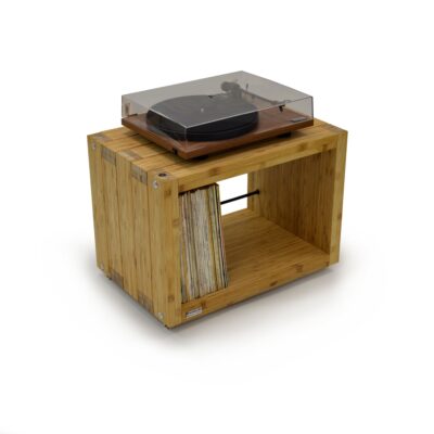 Atacama Elite Eco 24 Two Shelf Vinyl Storage Module Natural Bamboo