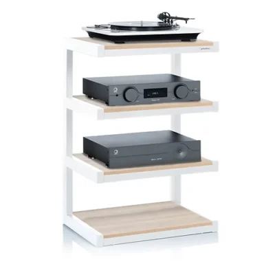 NorStone Esse HiFi Stand (White/Oak)