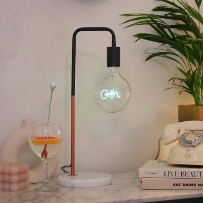 GIN LED Filament Bulb (Green Text)