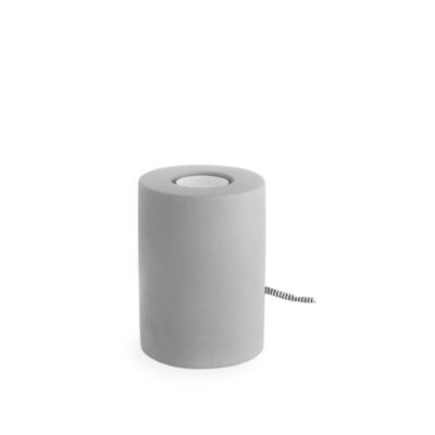 Single Bulb Grey Concrete Look Lamp Holder Dimmer