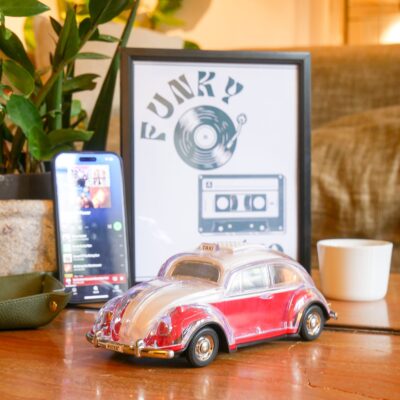 VW Beetle Taxi Portable Bluetooth Speaker & FM Radio