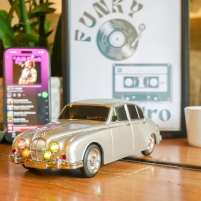 Jaguar MKII Classic Car Portable Bluetooth Speaker & FM Radio