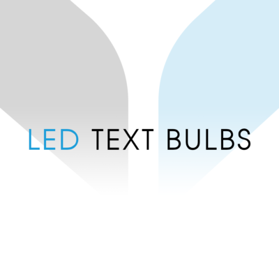 LED Text Bulbs