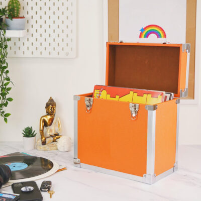 Vinyl Record Storage Box Orange