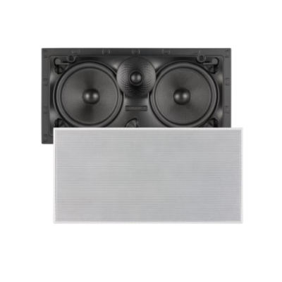 Sonance VX62 LCR Speaker with white micro trim grille (Single speaker)