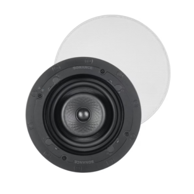 Sonance VX62R SST 6" Single Stereo Speaker with white micro trim grille (single)