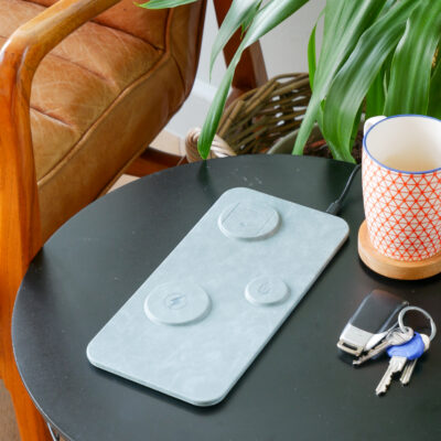 3 In 1 Faux Leather Charger - Phone / Watch & EarPods (Colours Available)