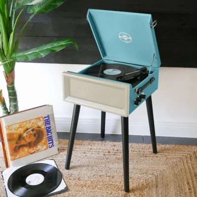 Steepletone SRP1R XP Retro Record Player With Legs