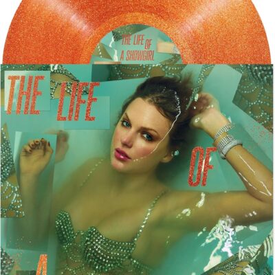 Taylor Swift The Life Of A Showgirl Vinyl Record (Limited Edition Orange Glitter Disc)