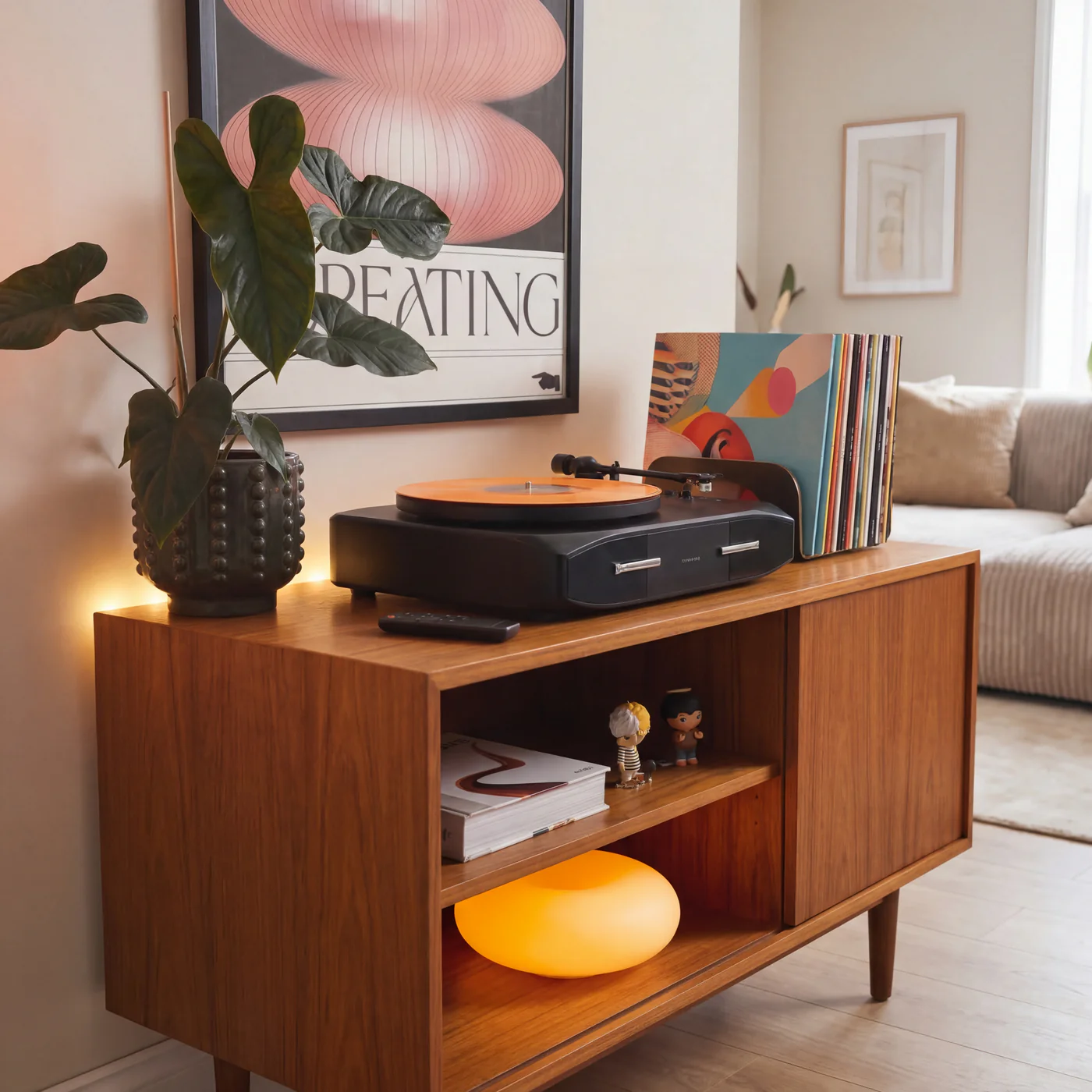 Steepletone Mayfair Fully Automatic Turntable With Built In Speakers