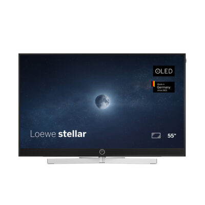 Loewe Stellar 55″ DR+ OLED Smart TV (Black/Lava Finish)