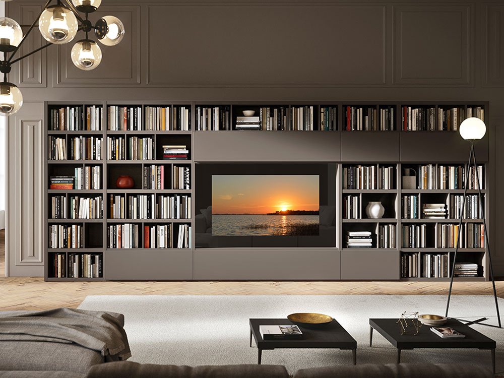 NEOD custom mirror television installation - splash back 24