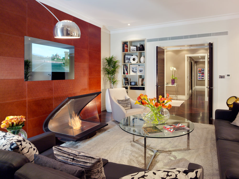 NEOD custom mirror television installation - splashback 04