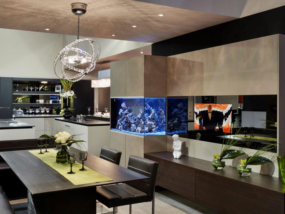 NEOD custom mirror television installation - splashback 06