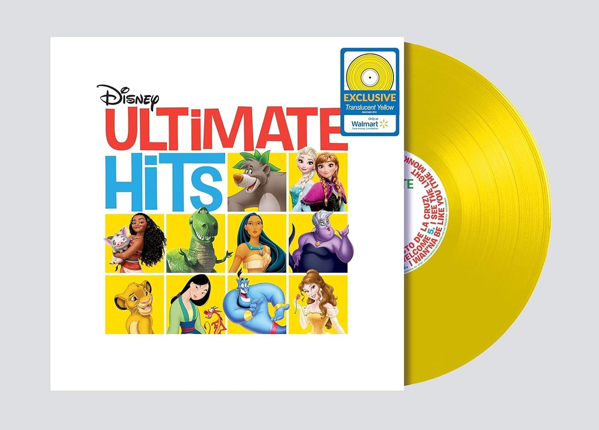 – Disney Ultimate Hits (Translucent Yellow Vinyl) — barcode 0050087475666