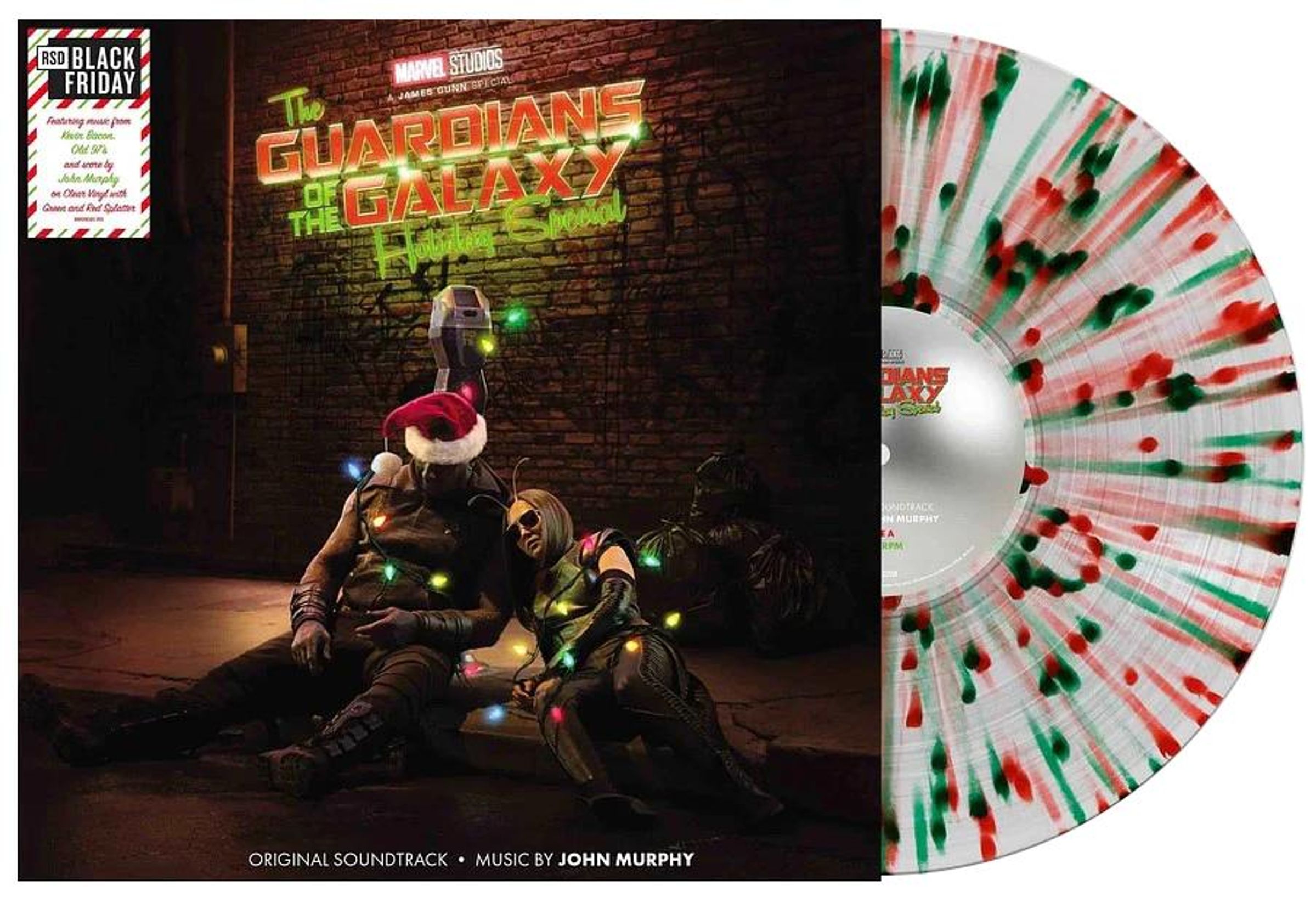 John Murphy – The Guardians Of The Galaxy Holiday Special (O.S.T.) (Clear W/ Green & Red Splatter Vinyl) — barcode 0050087539887