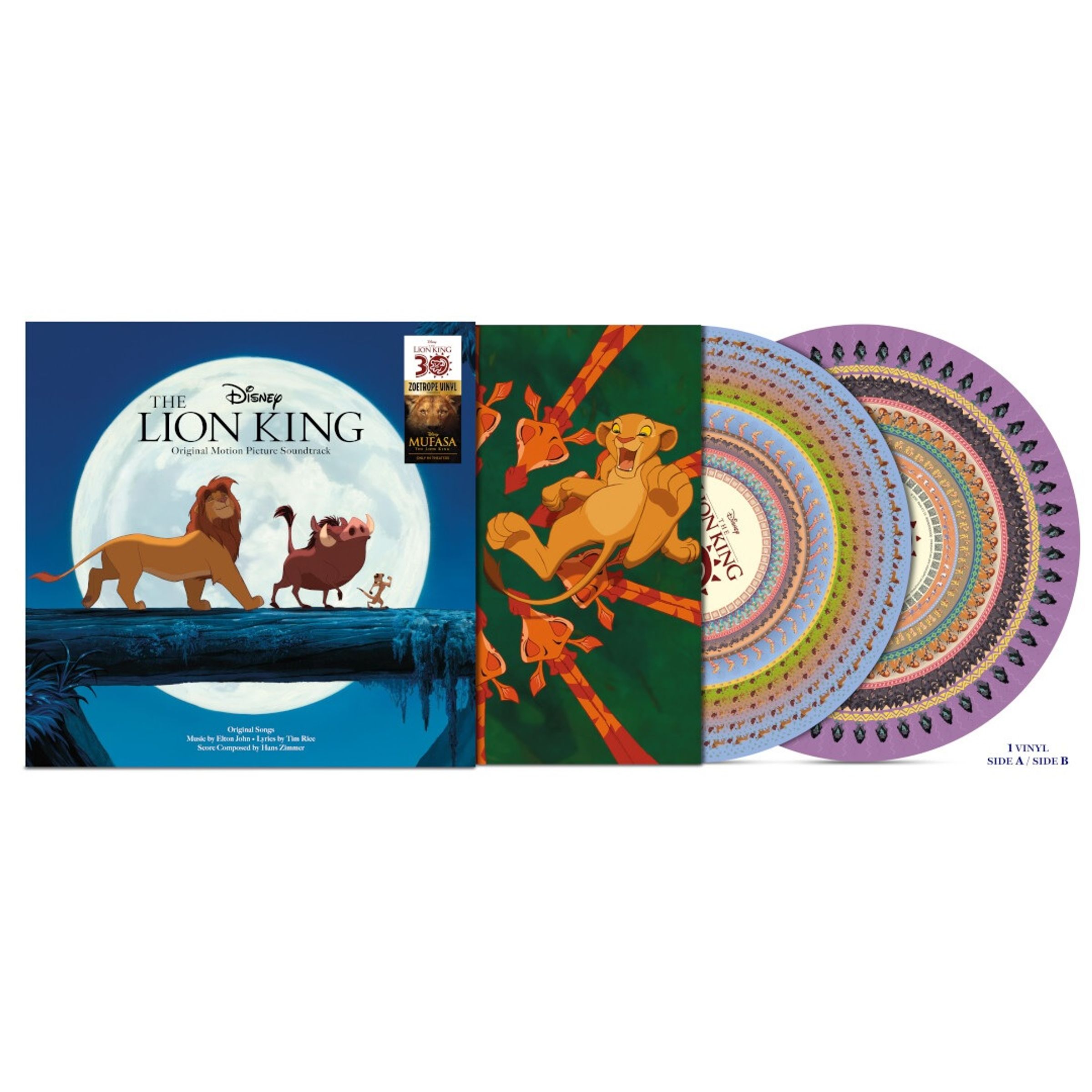 – The Lion King (30th Anniversary Edition) (Zoetrope Vinyl) — barcode 0050087556723