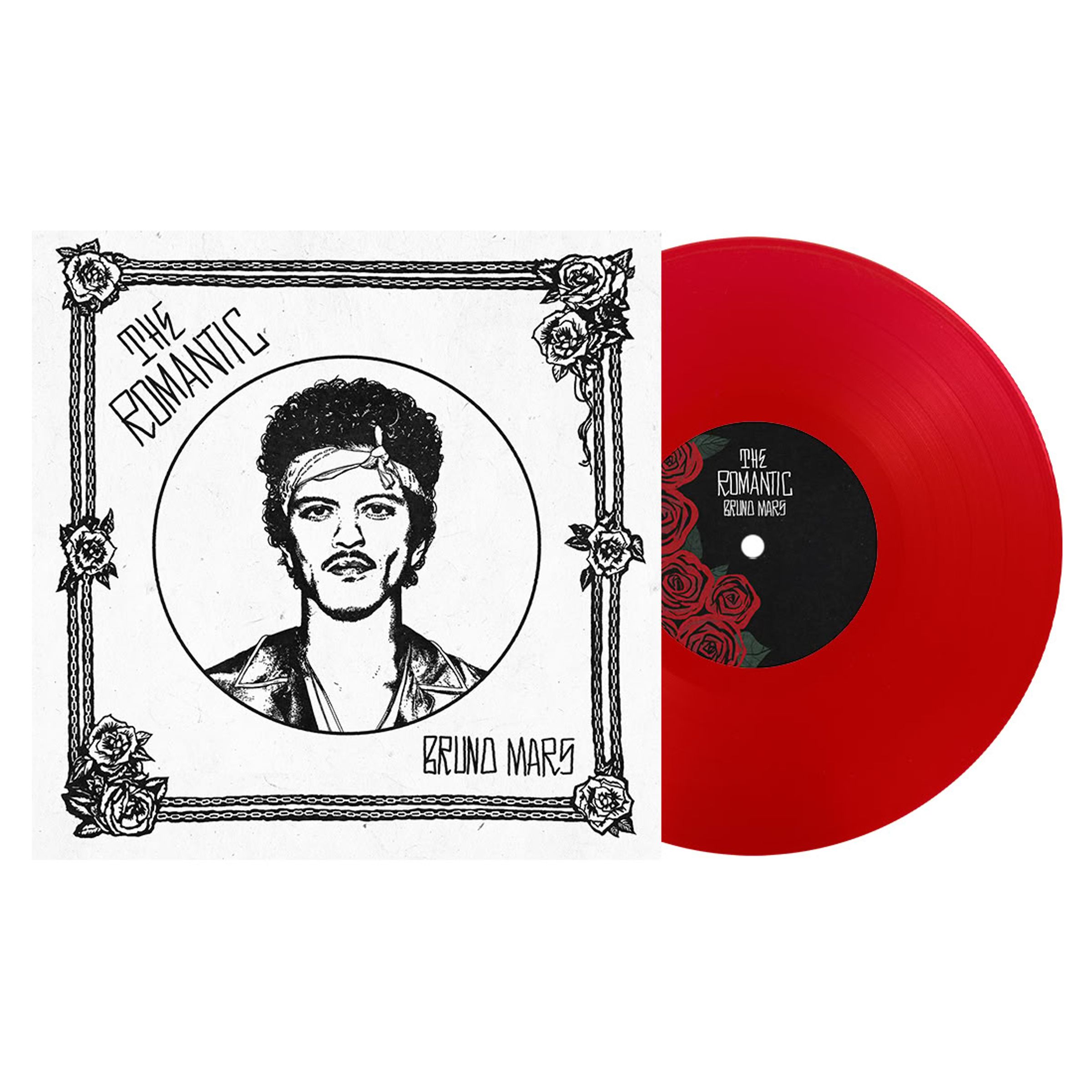 Bruno Mars – The Romantic (Limited Indie Exclusive Edition) (Translucent Red Vinyl) — barcode 0075678590610