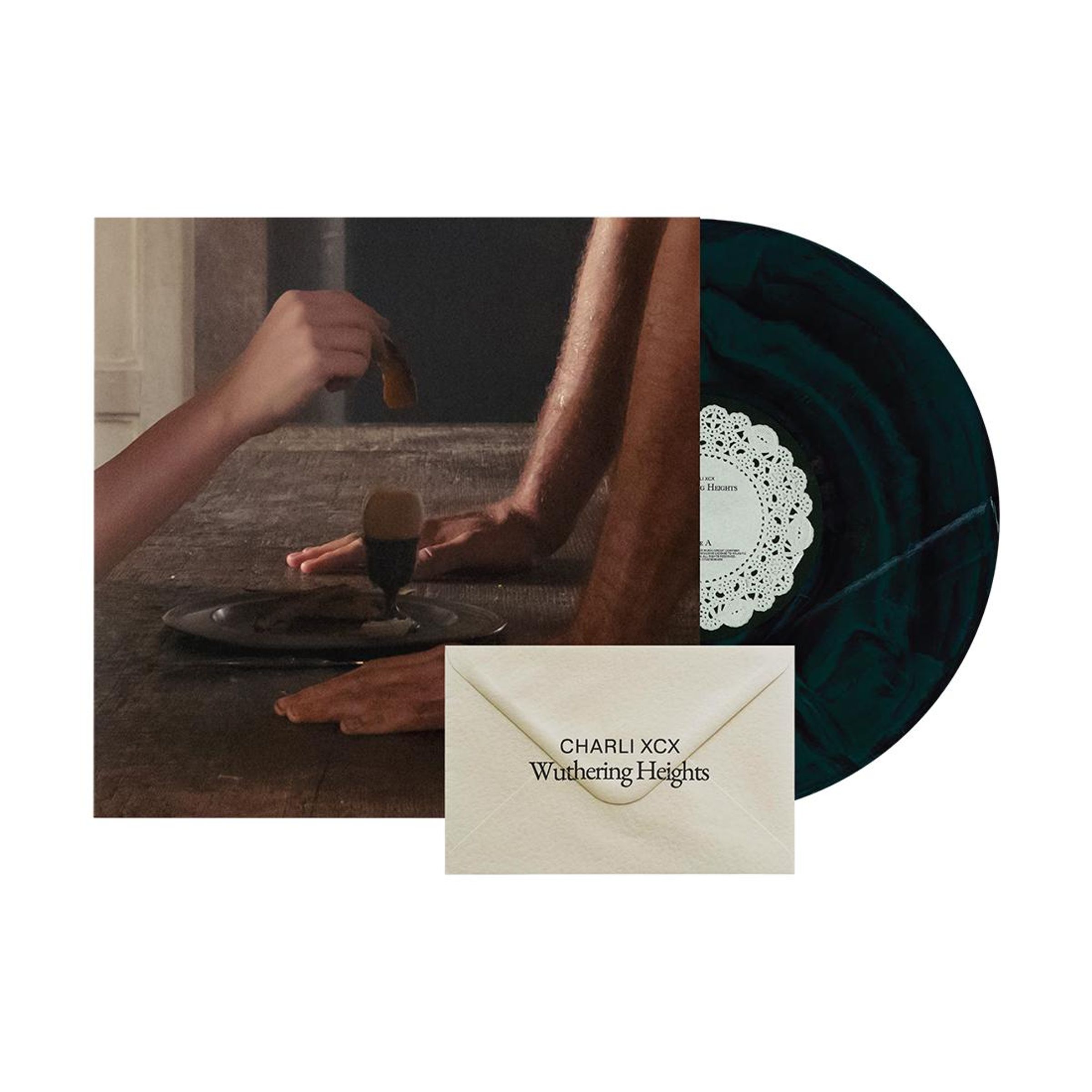 Charli XCX – Wuthering Heights (Black & Dark Green Marble Vinyl) — barcode 0075678590818