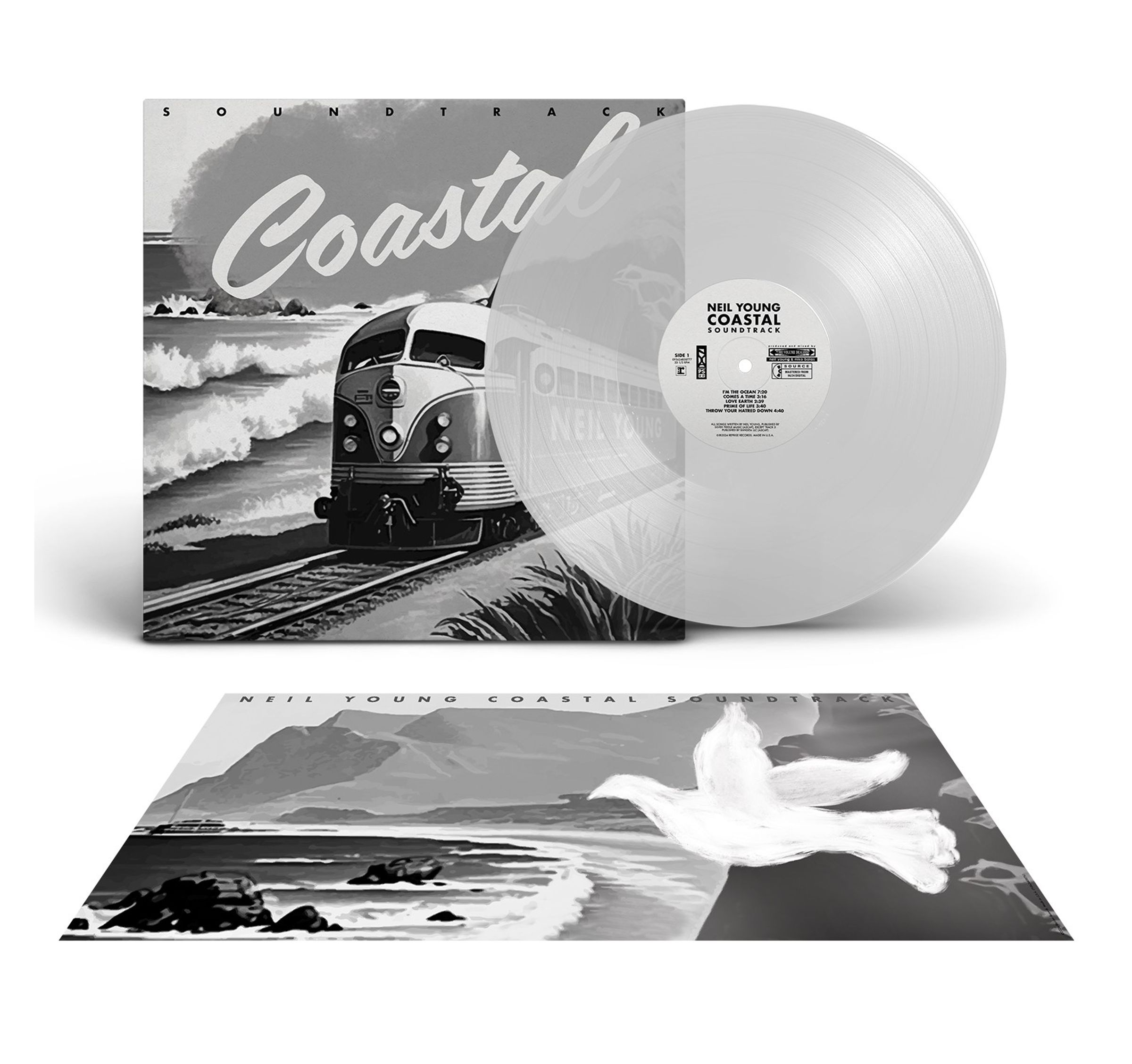 Neil Young – Coastal (Indie Retail Exclusive Edition) (Clear Vinyl) — barcode 0093624838753