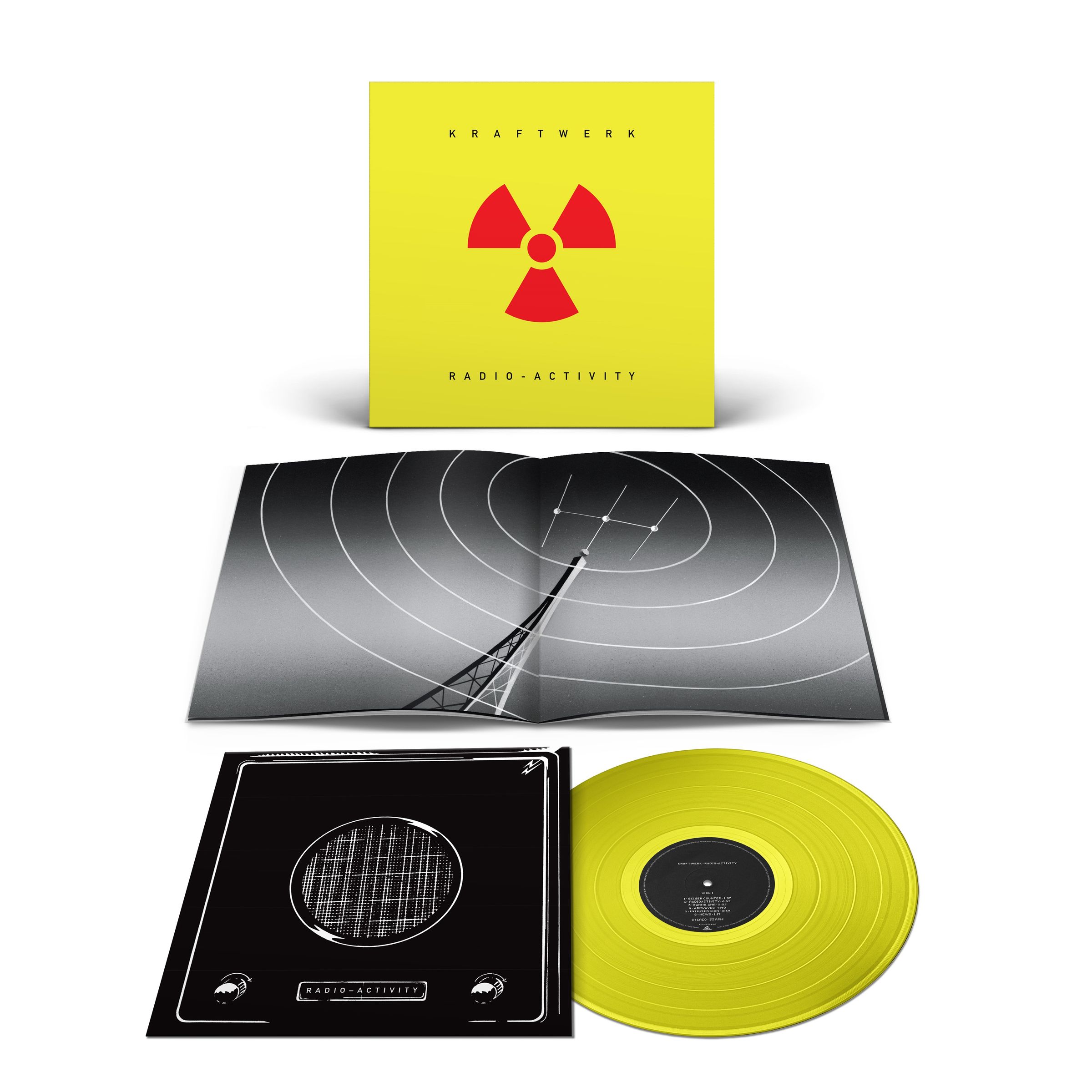 Kraftwerk – Radio-Activity (2009 remastered) (180g) (Limited Edition) (Translucent Yellow Vinyl) — barcode 0190295272388