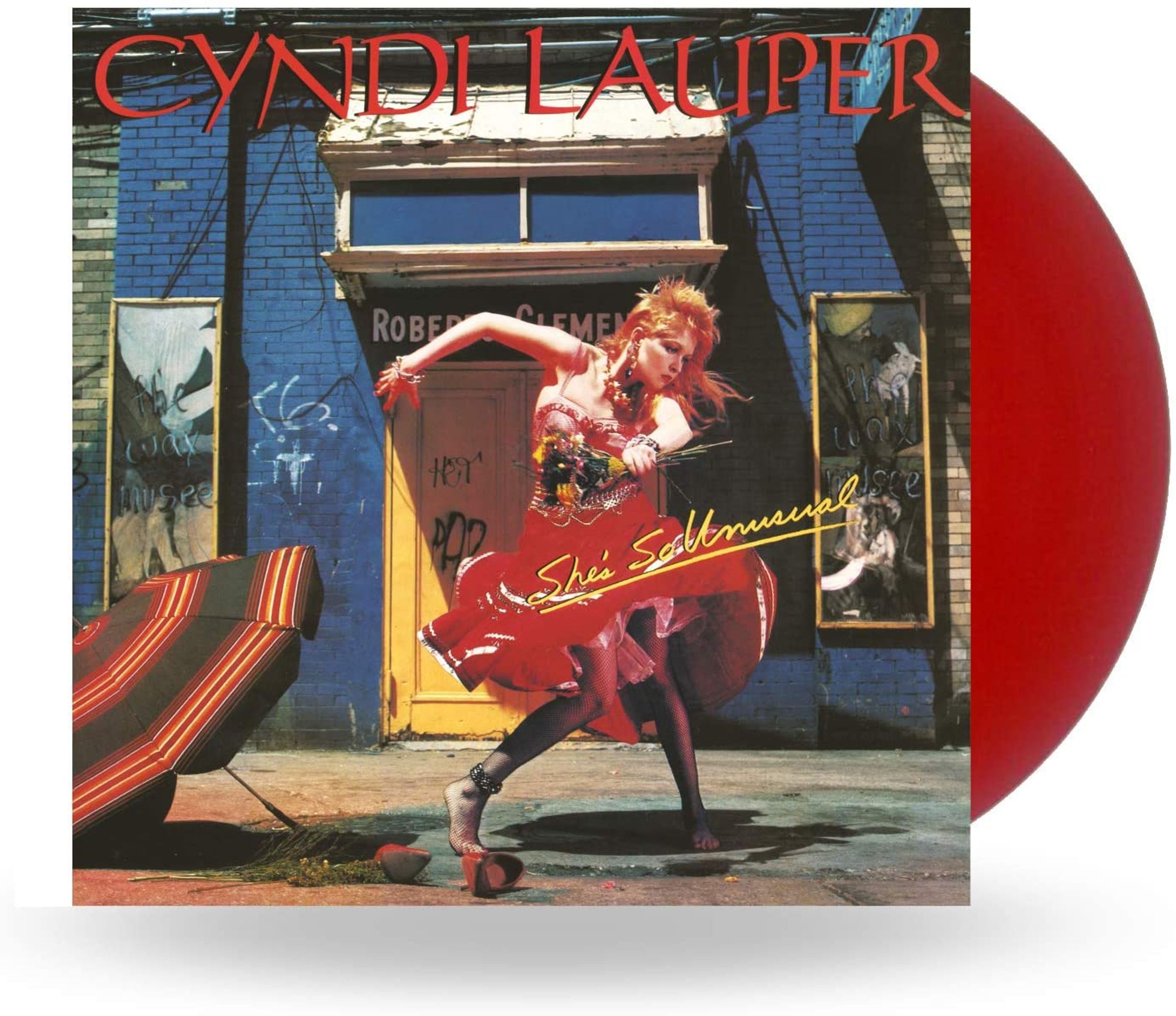 Cyndi Lauper – She's So Unusual (Red Vinyl) — barcode 0194398018010