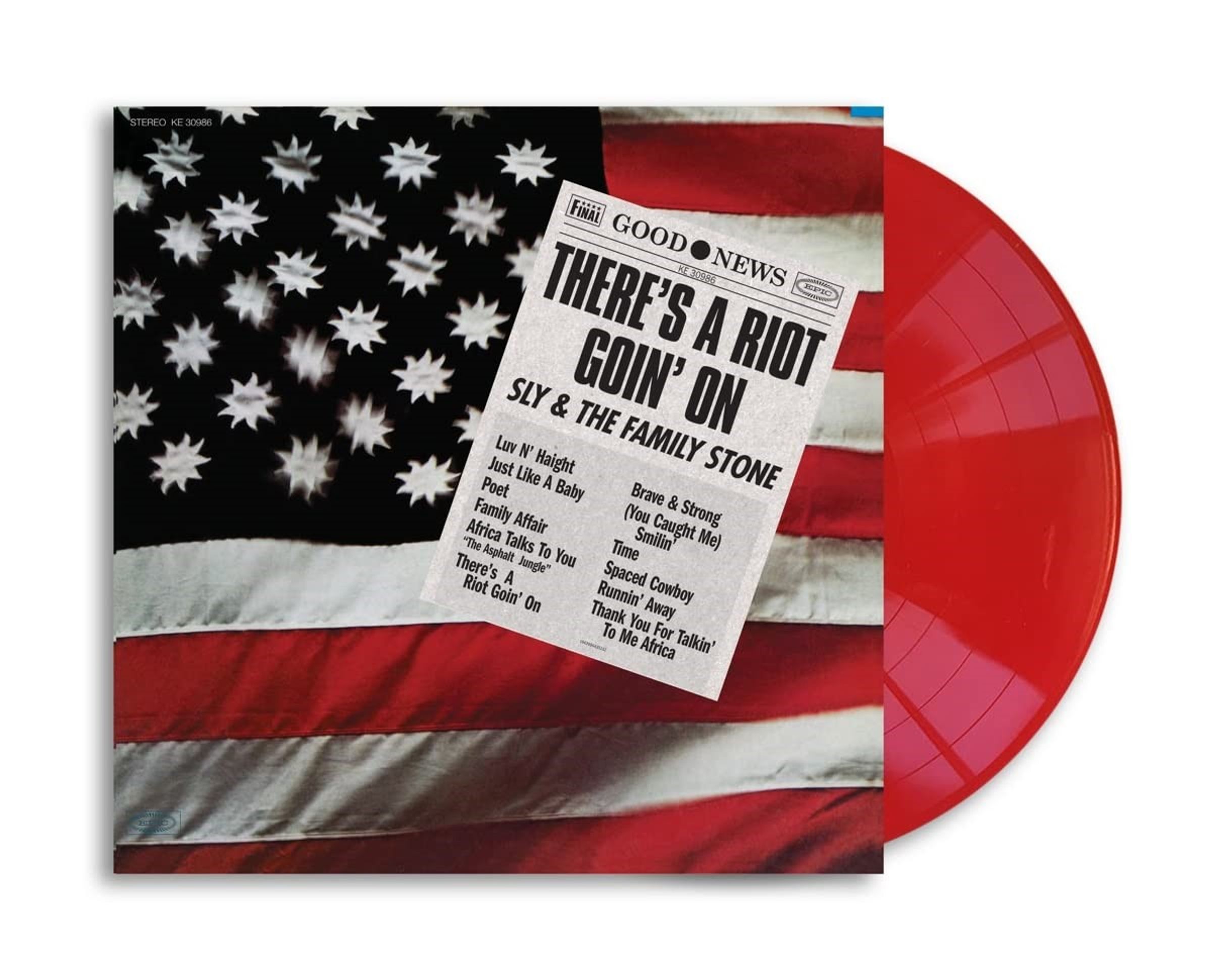 Sly & The Family Stone – There's A Riot Goin' On (50th Anniversary) (Limited Edition) (Red Vinyl) — barcode 0194399043516