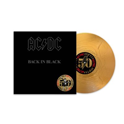 AC/DC – Back In Black (50th Anniversary) (remastered) (180g) (Gold Nugget Vinyl) (+ Artwork Print) — barcode 0196588345418