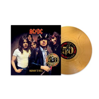 AC/DC – Highway To Hell (50th Anniversary) (remastered) (180g) (Limited Edition) (Gold Nugget Vinyl) (+ Artwork Print) — barcode 0196588345517