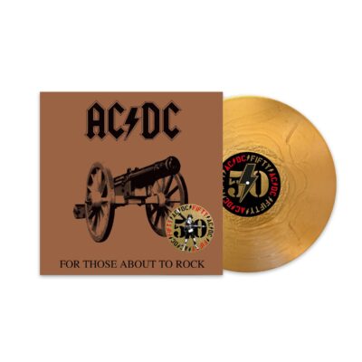 AC/DC – For Those About To Rock We Salute You (50th Anniversary) (180g) (Limited Edition) (Gold Nugget Vinyl) (+ Artwork Print) — barcode 0196588345913