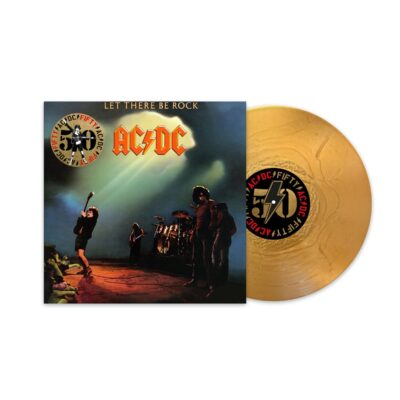 AC/DC – Let There Be Rock (50th Anniversary) (remastered) (180g) (Limited Edition) (Gold Vinyl) (+ Artwork Print) — barcode 0196588733314