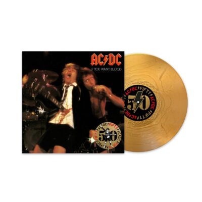 AC/DC – If You Want Blood You've Got It (50th Anniversary) (180g) (Limited Edition) (Gold Vinyl) (+ Artwork Print) — barcode 0196588733413
