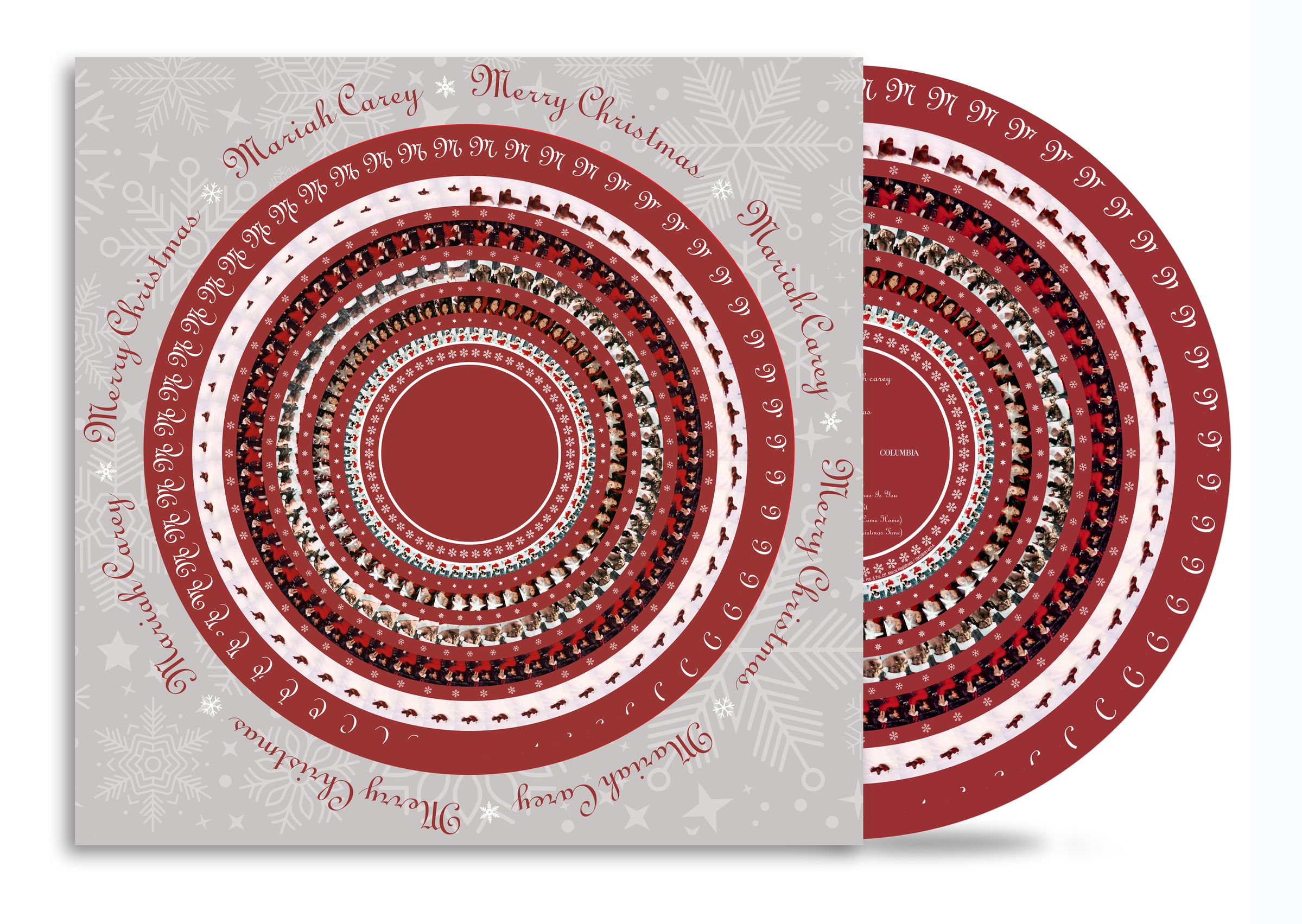 Mariah Carey – Merry Christmas (30th Anniversary Edition) (Zoetrope Vinyl) — barcode 0196588914614