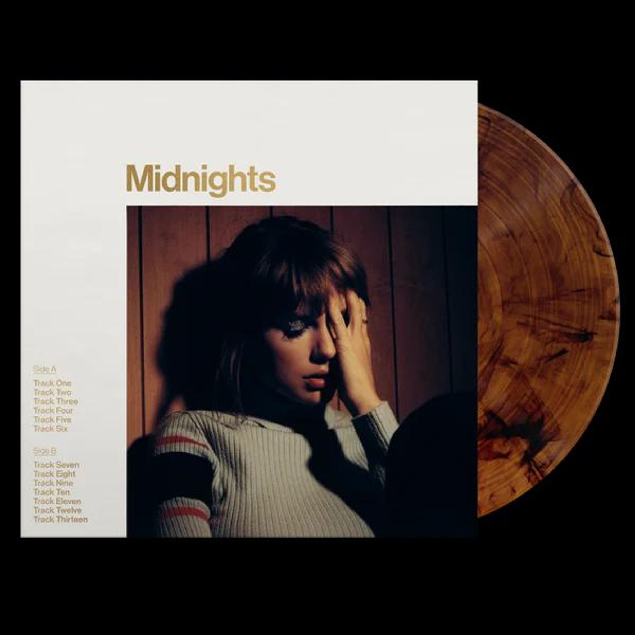 Taylor Swift – Midnights (Limited Special Edition) (Mahogany Marbled Vinyl) — barcode 0602445790074