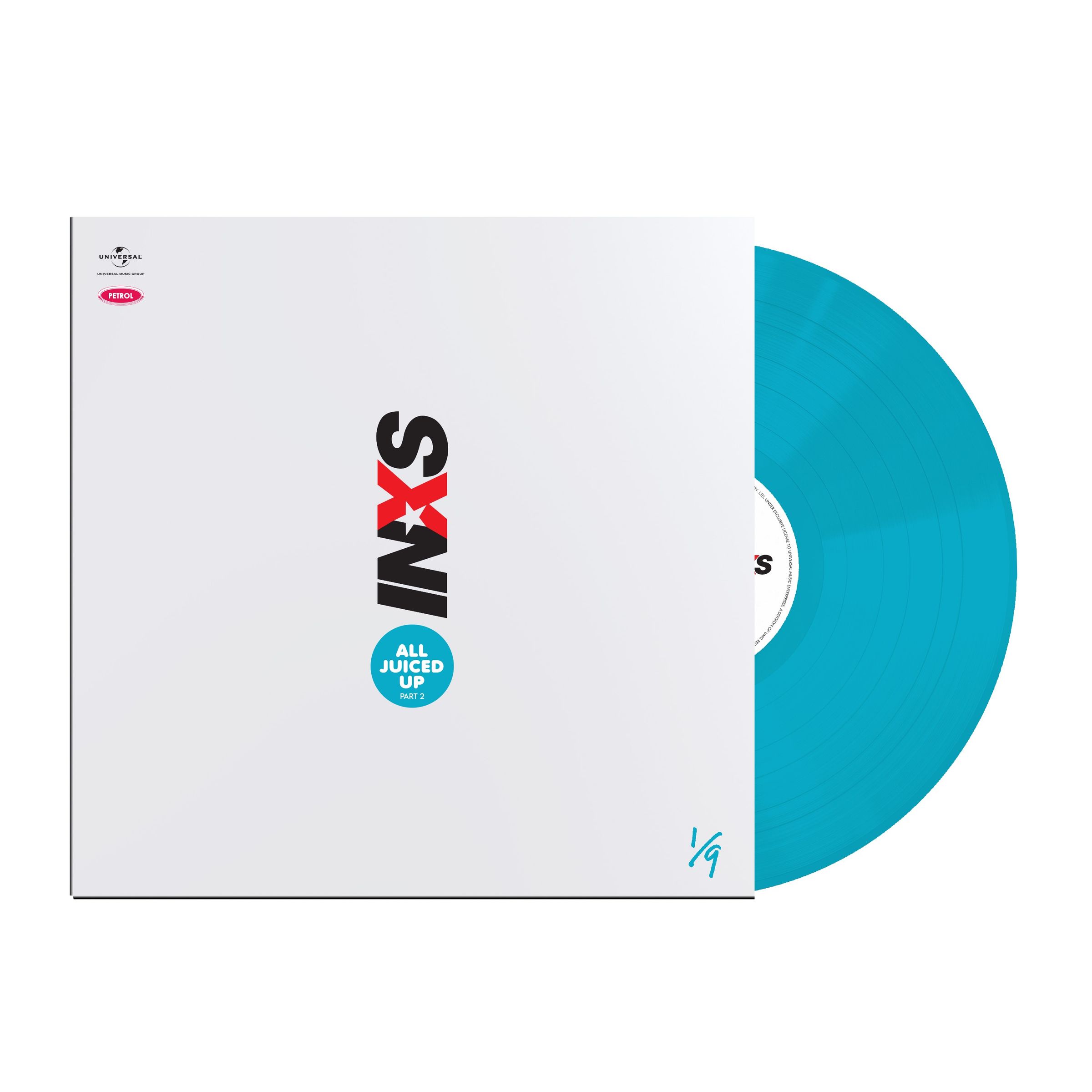 INXS – All Juiced Up Vol. 1 (Part 2) (Limited Edition) (Light Blue Vinyl) — barcode 0602458295412