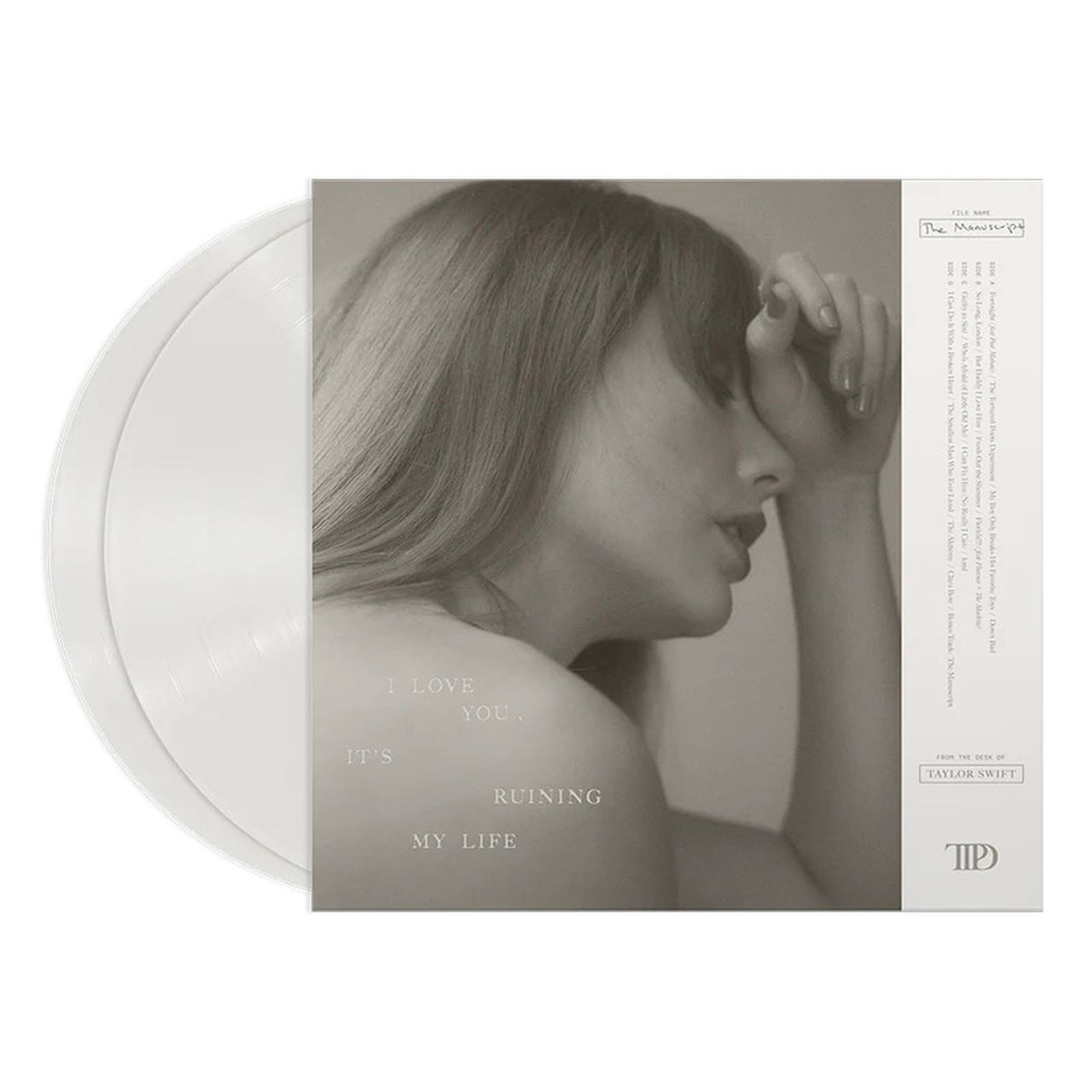 Taylor Swift – The Tortured Poets Department (Ivory Vinyl) (inkl. Bonustrack »The Manuscript«) — barcode 0602458933314