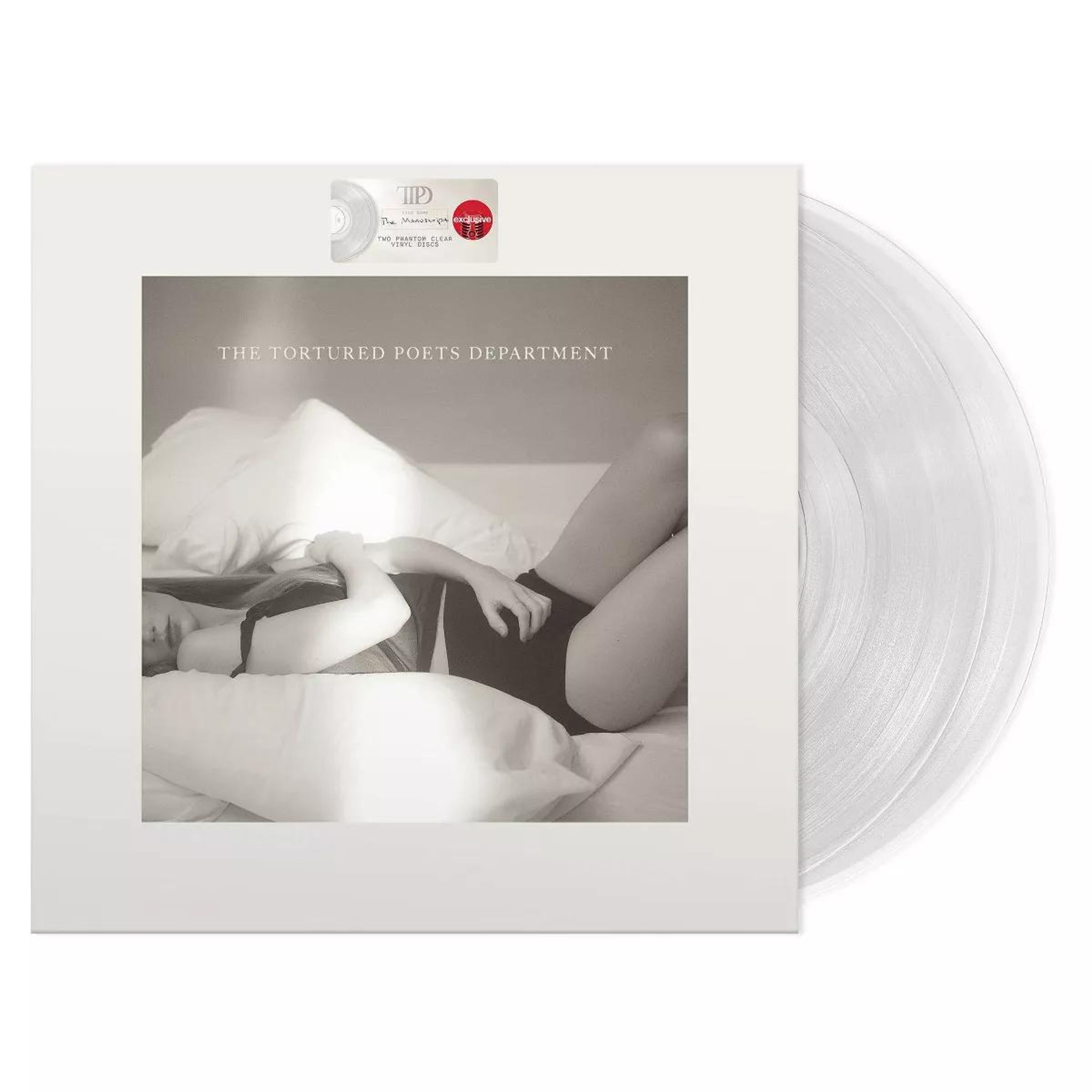 Taylor Swift – The Tortured Poets Department (Limited jpc & Indie Exclusive Edition) (Phantom Clear Vinyl) (inkl. Bonustrack »The Manuscript«) — barcode 0602458940831