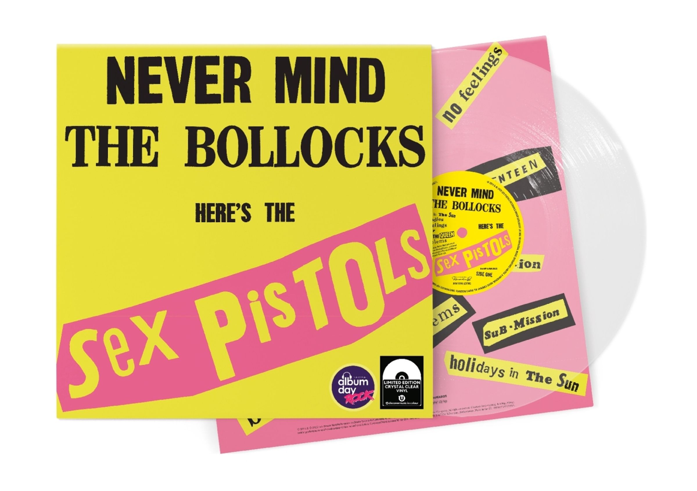 Sex Pistols – Never Mind The Bollocks, Here's The Sex Pistols (Limited Edition) (Crystal Clear Vinyl) — barcode 0602478535611
