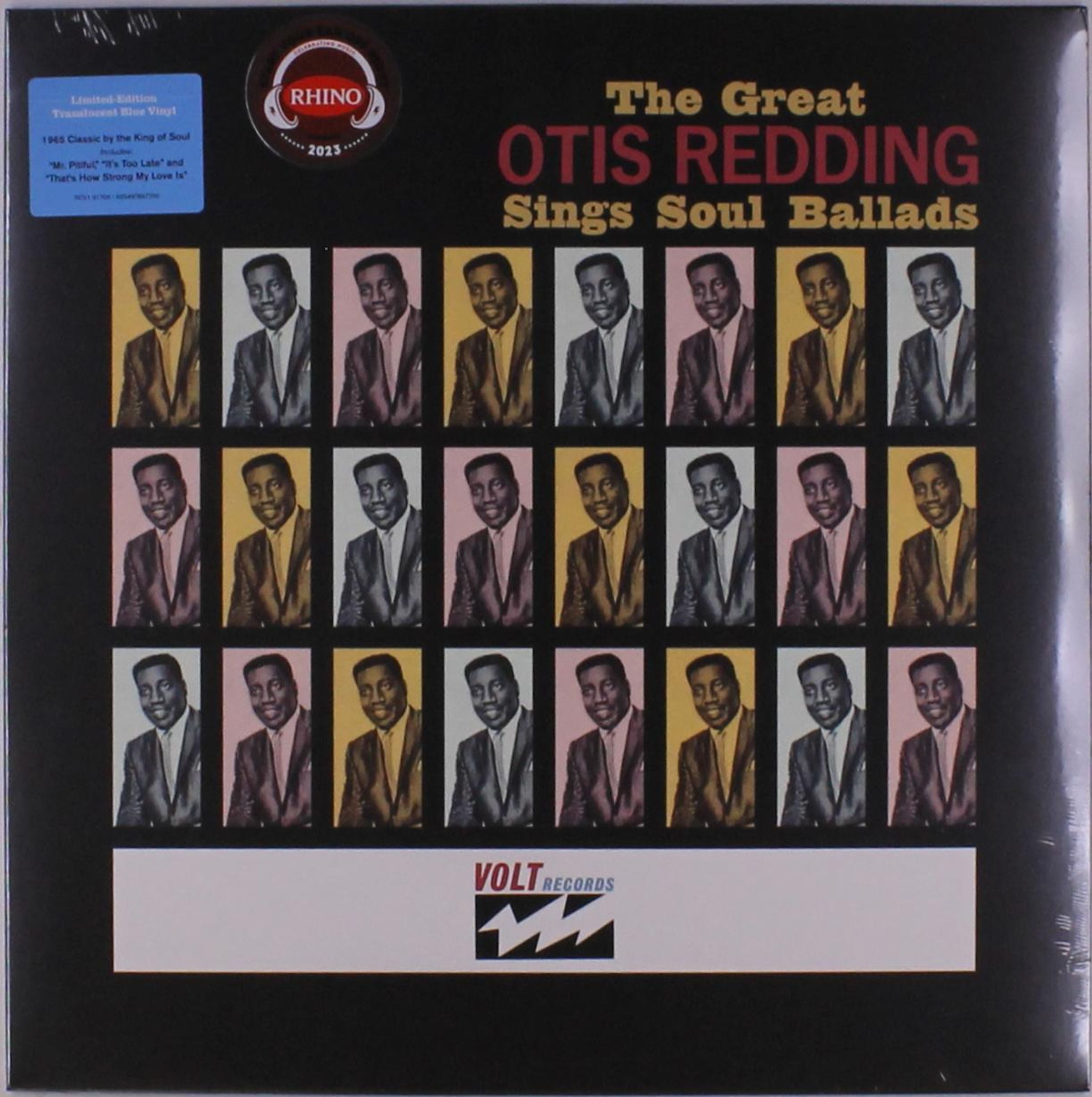 Otis Redding – The Great Otis Redding Sings Soul Ballads (Limtied Edition) (Translucent Blue Vinyl) — barcode 0603497837700