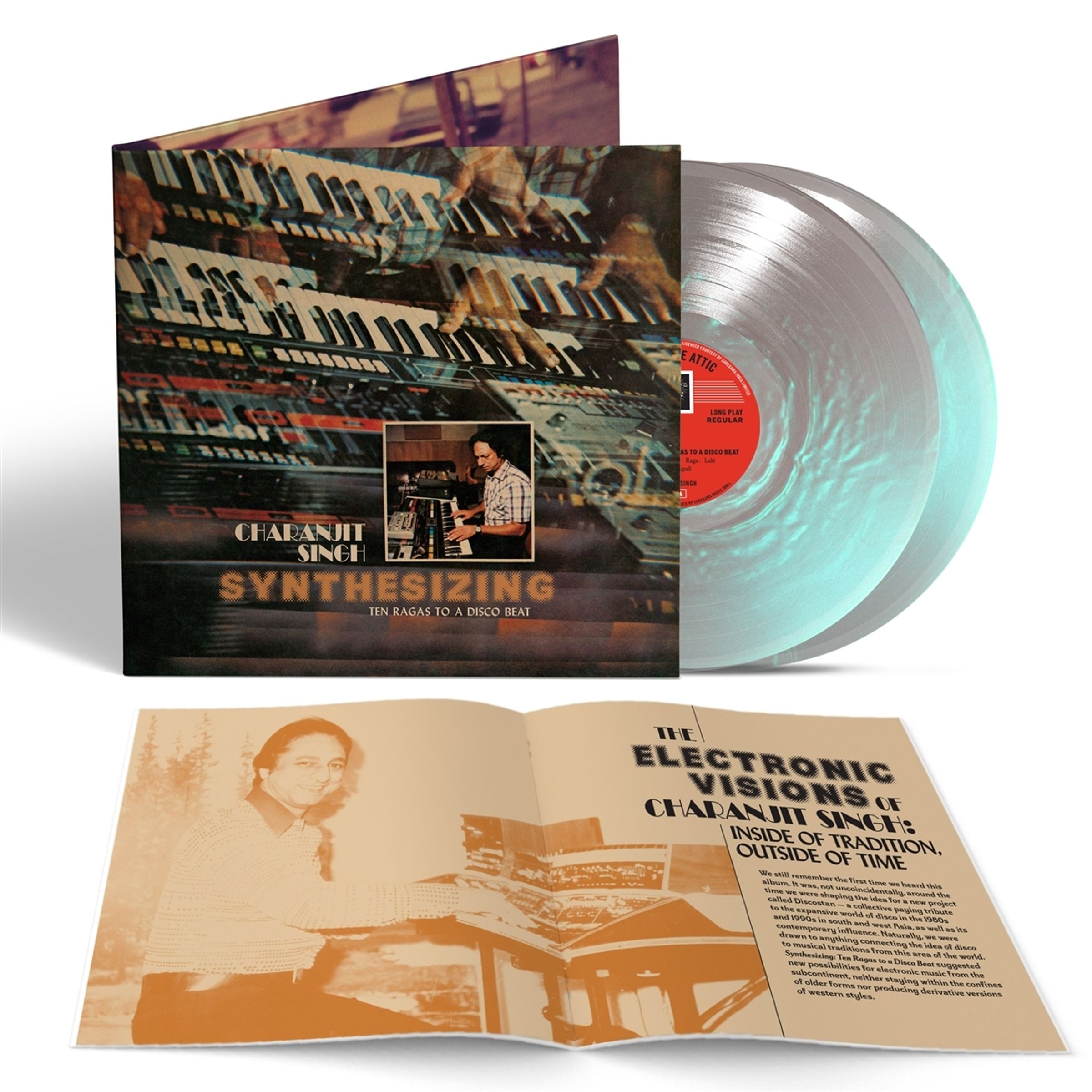 Charanjit Singh – Synthesizing: Ten Ragas To A Disco Beat (remastered) (Pearl Flip 'Waterfall' Vinyl) — barcode 0826853226110