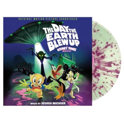 Joshua Moshier – The Day The Earth Blew up: A Looney Tunes Movie (Limited Edition) (Glow In The Dark/Bubble Gum Splatter Vinyl) — barcode 0843563182635