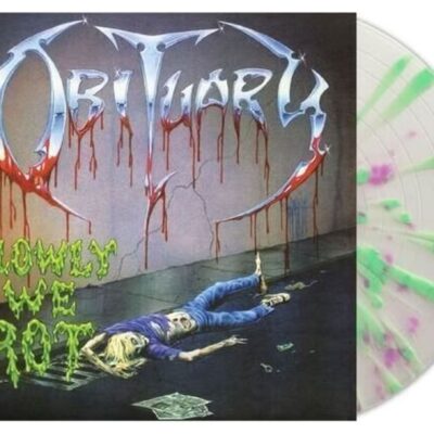 Obituary – Slowly We Rot (Limited Edition) (Green Pink Splatter Vinyl) — barcode 0848064020981