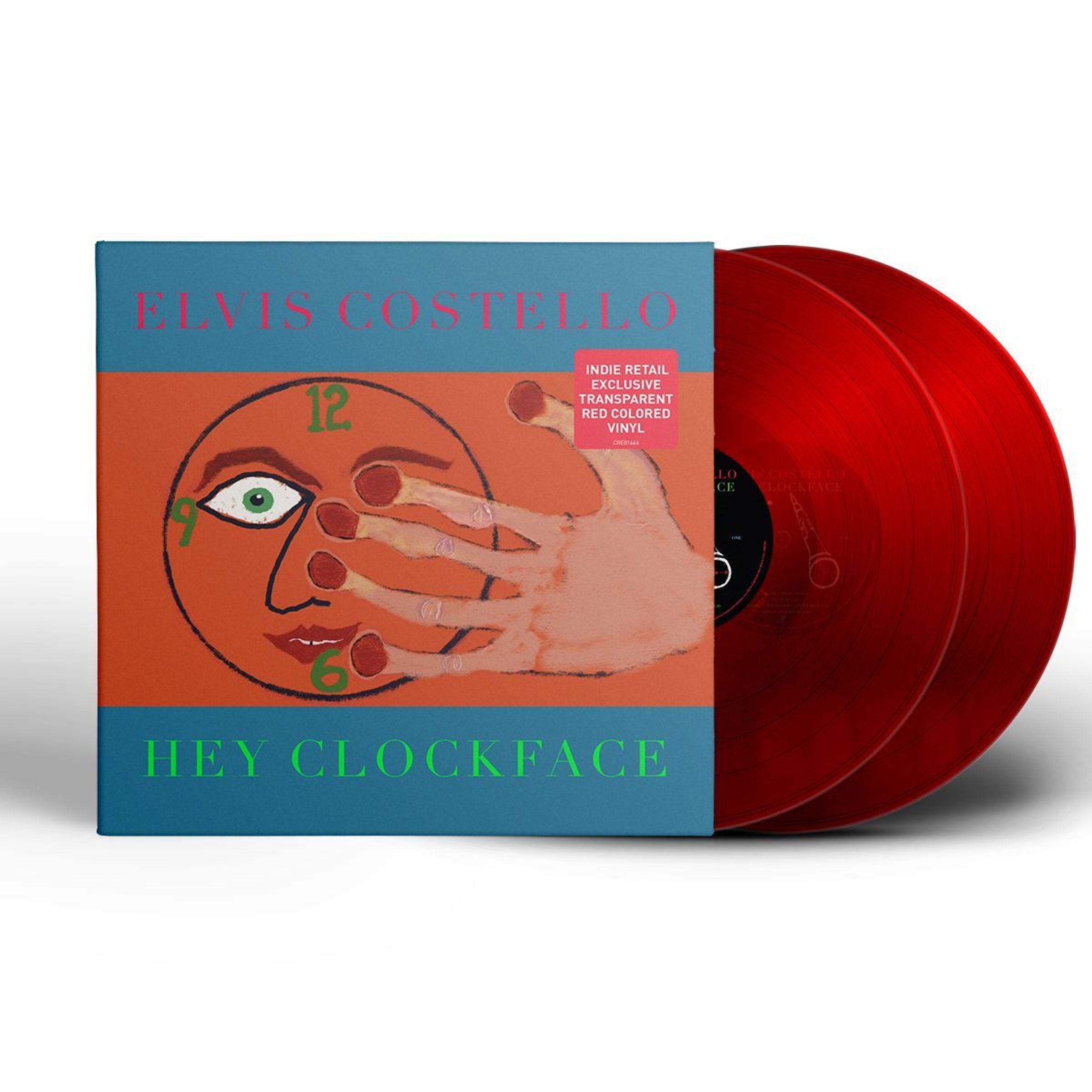 Elvis Costello – Hey Clockface (180g) (Limited Indie Retail Exclusive Edition) (Translucent Red Vinyl) — barcode 0888072210530