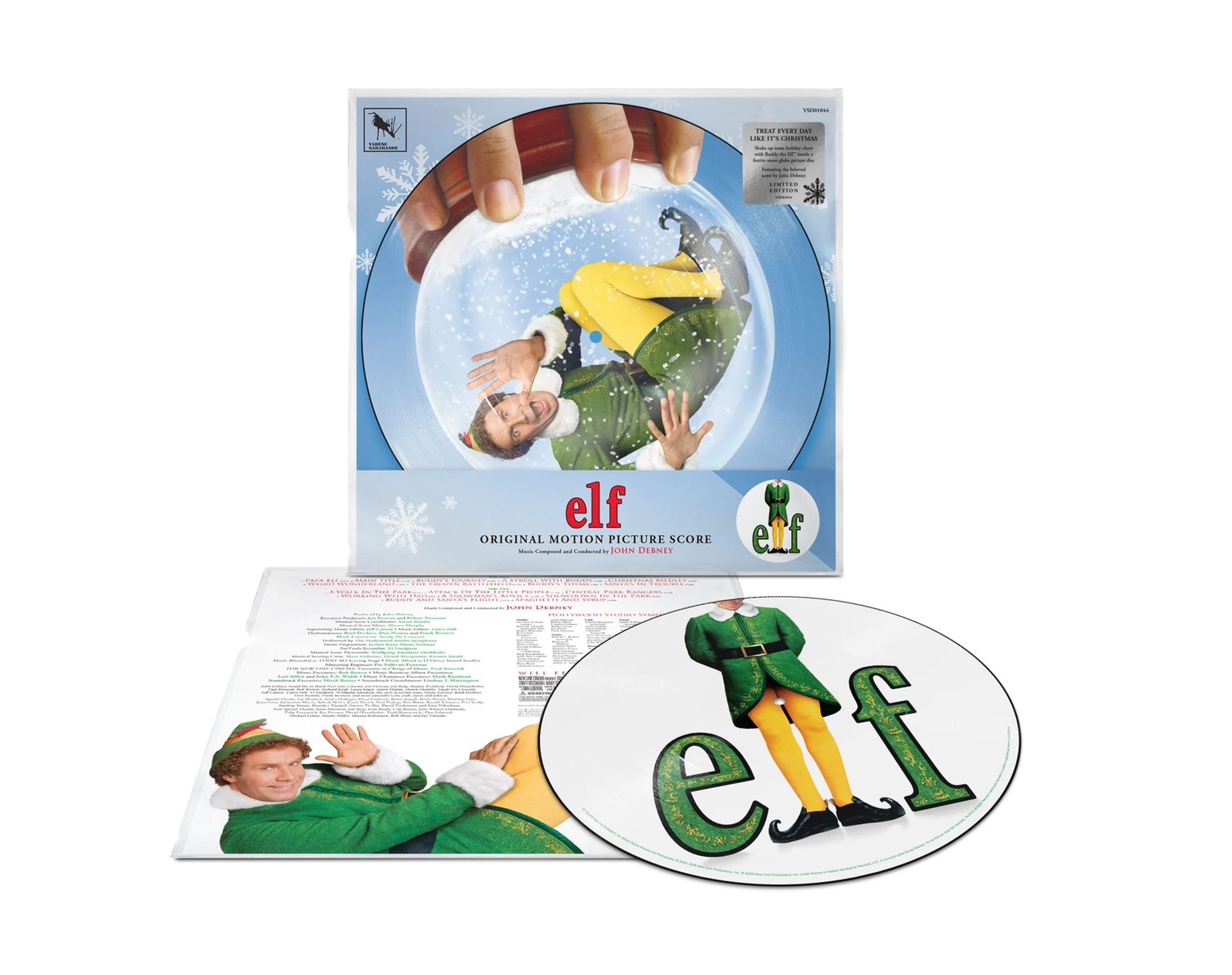 John Debney – Elf (DT: Buddy – Der Weihnachtself) (Original Motion Picture Soundtrack) (Limited Edition) (Picture Disc) — barcode 0888072780088