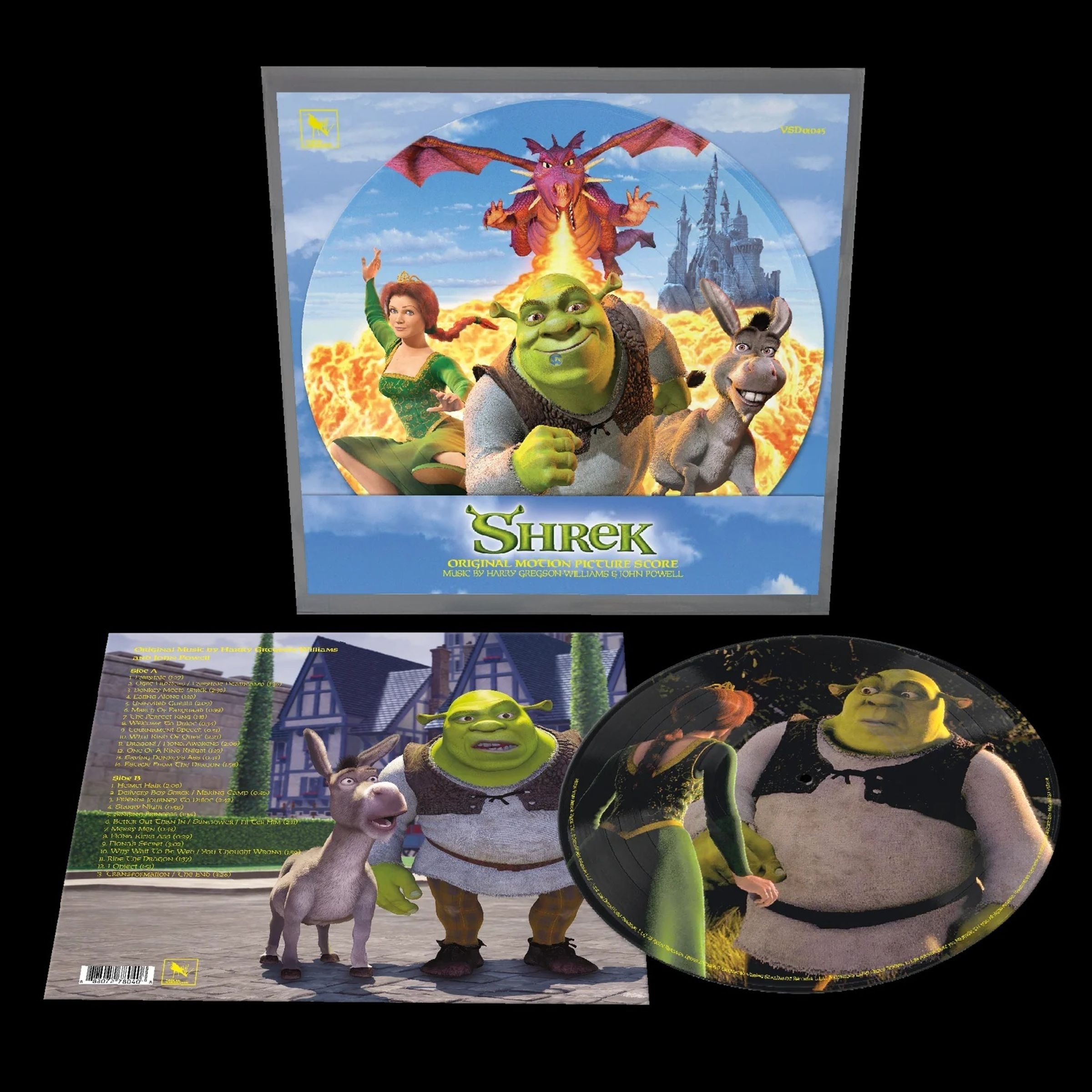 Harry Gregson-Williams – Shrek (Score) (25th Anniversary) (Limited Edition) (Picture Disc) — barcode 0888072780408