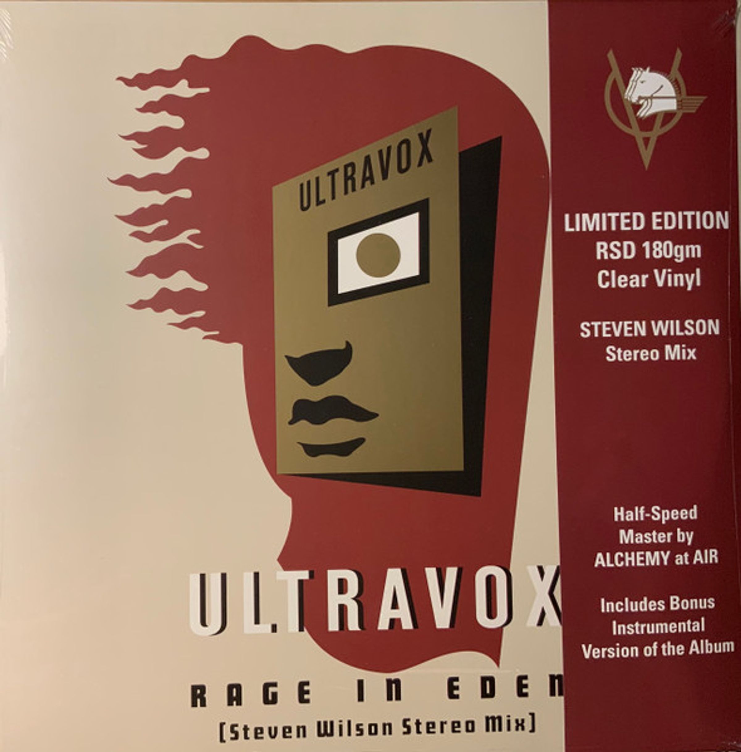 Ultravox – Rage In Eden (Steven Wilson Stereo Mix) (Limited Edition) (Clear Vinyl) — barcode 5060516098064