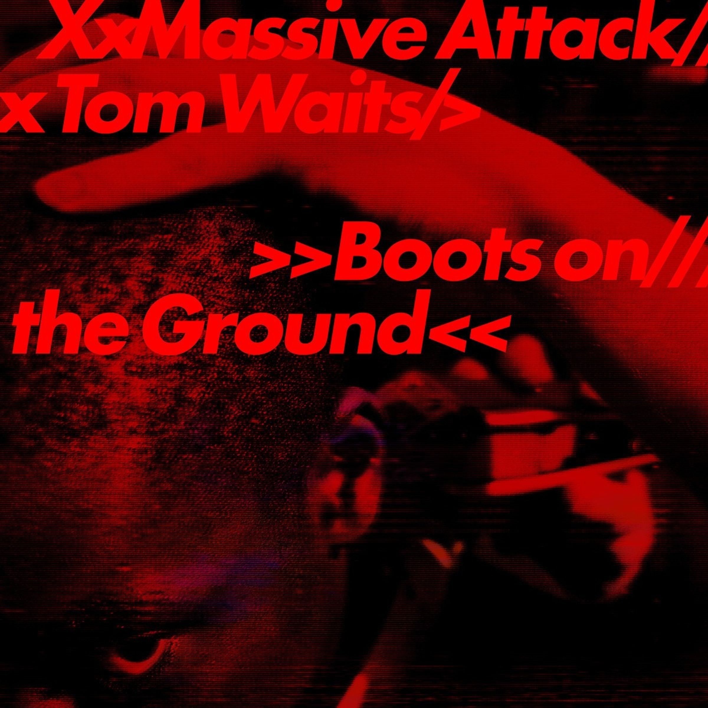 Massive Attack & Tom Waits – Boots On The Ground (Limited Edition) (Random Colored Vinyl) (Red/White/Blue) (Auslieferung nach Zufallsprinzip) — barcode 5400863210090
