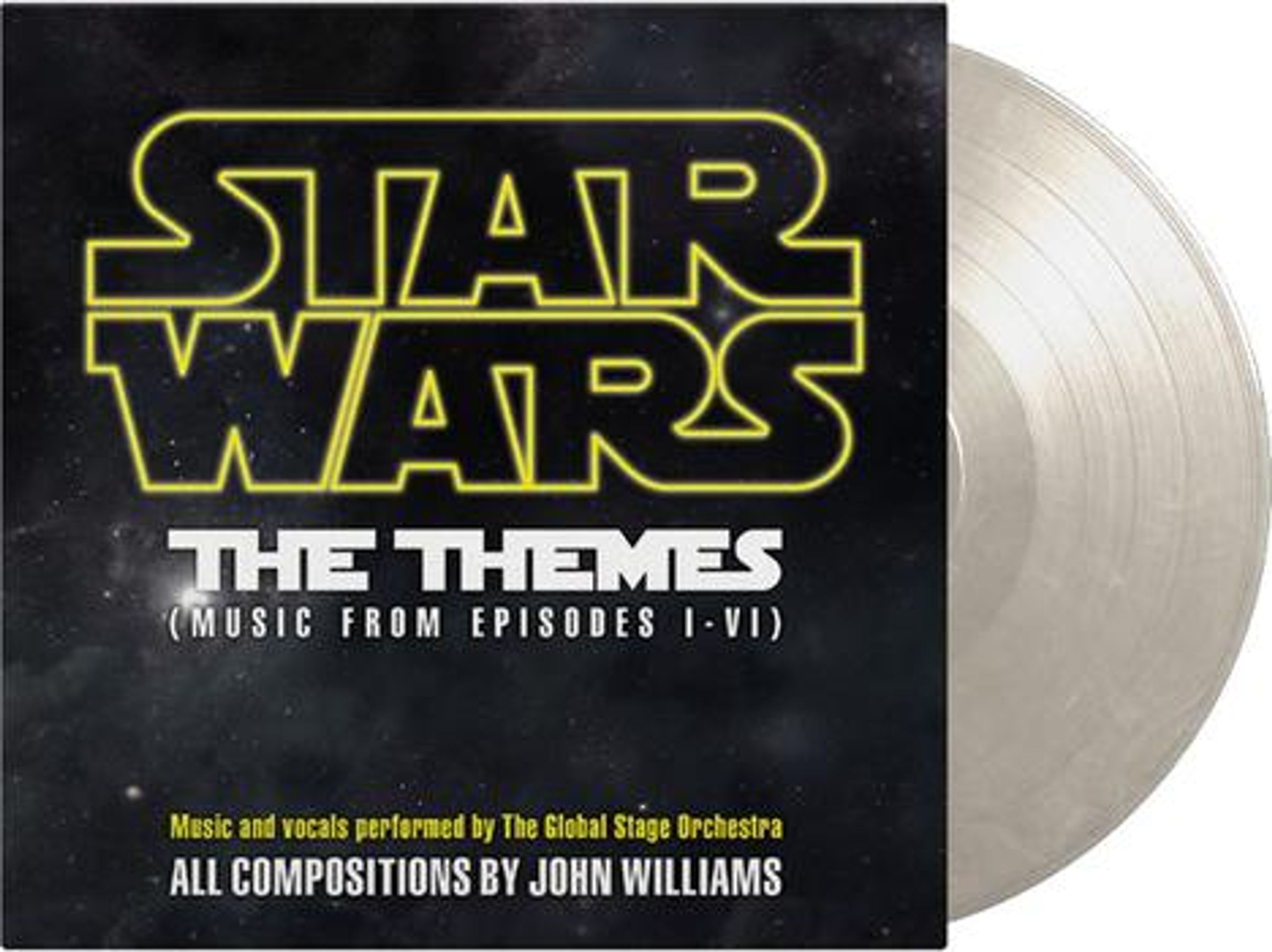 Global Stage Orchestra – Star Wars: The Themes (remastered) Music From Episodes I - VI) (Limited Edition) (Clear Smoke Vinyl) — barcode 8719039007455