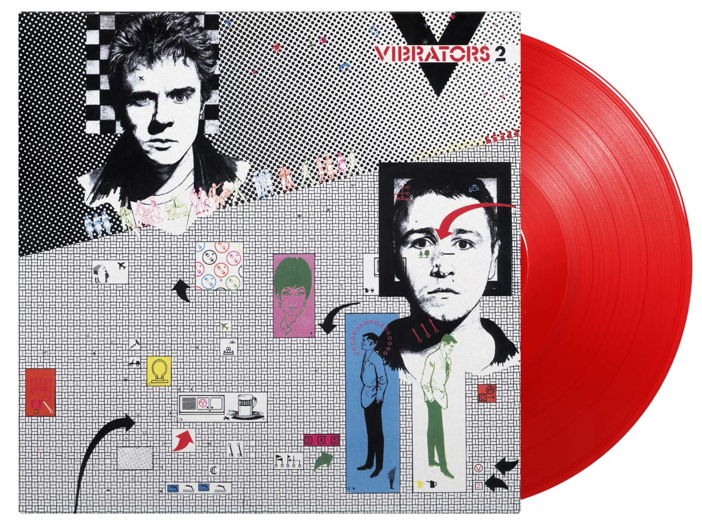 The Vibrators – V2 (180g) (Limited Numbered Edition) (Translucent Red Vinyl) — barcode 8719262030442